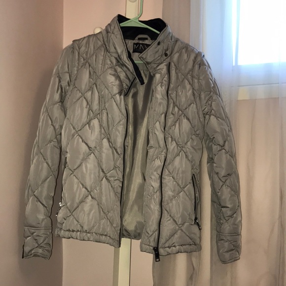 Quilted Grey Coat! - Picture 3 of 8